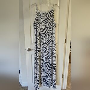 Simply Noelle Zebra Print Maxi Dress